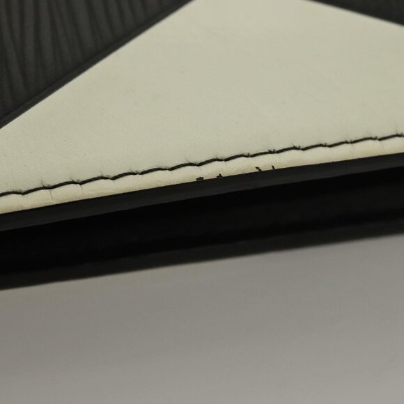 LOUIS VUITTON Epi Pochette Jules GM Clutch Bag Black White M63295 LV Auth 133695 - Picture 8 of 16